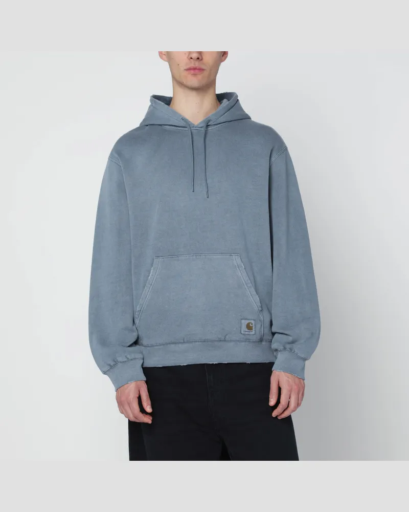 Carhartt WIP Hooded Torion Sweatshirt Office Blue/Grind washed Blue
