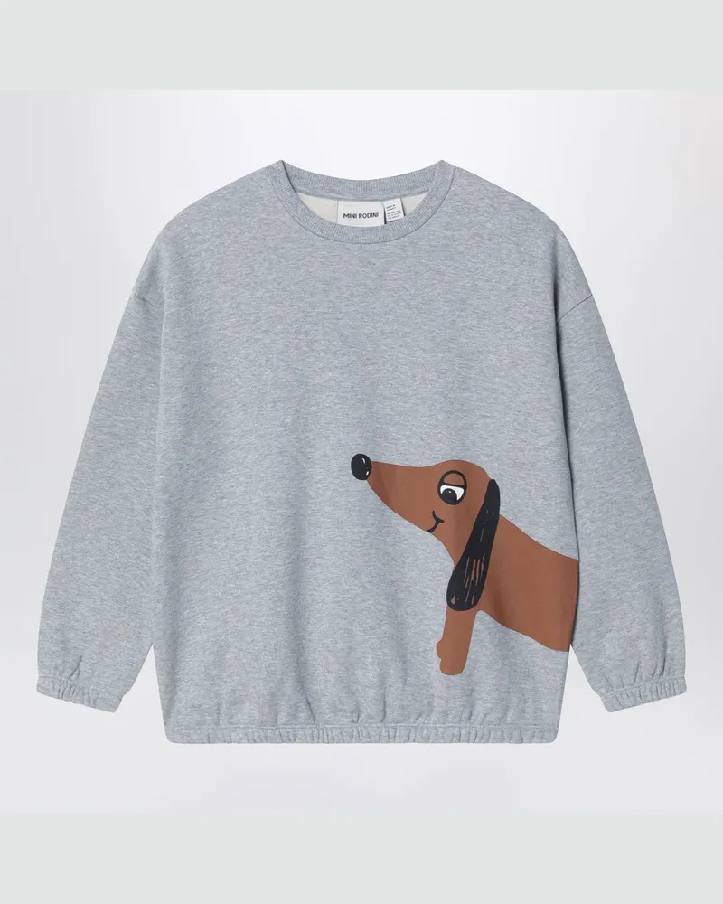 Mini Rodini Graues Sweatshirt aus Bio-Baumwolle Grey