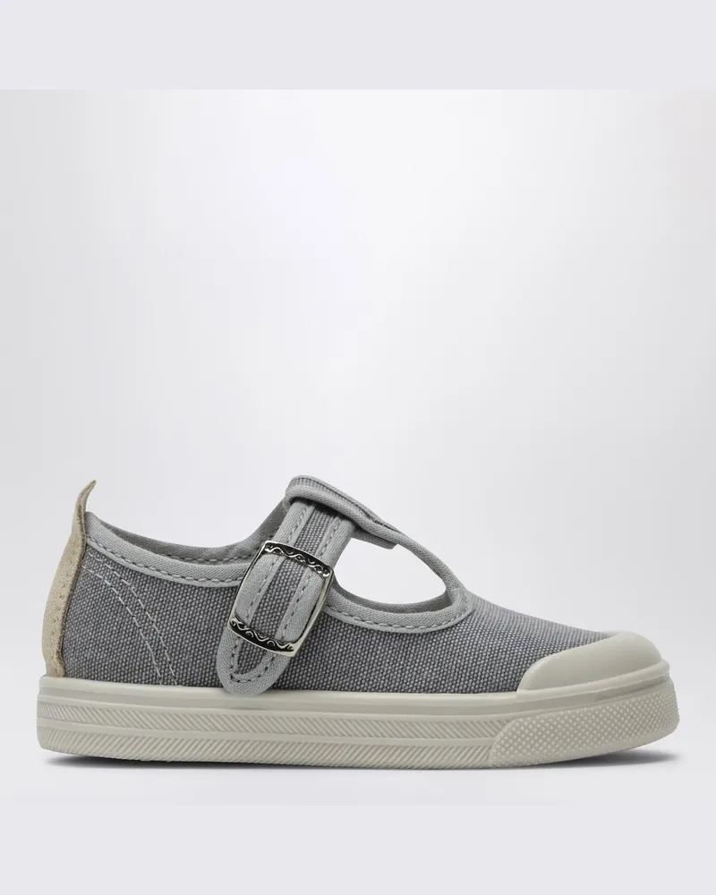 Il Gufo Grau Canvas Sandale Grau