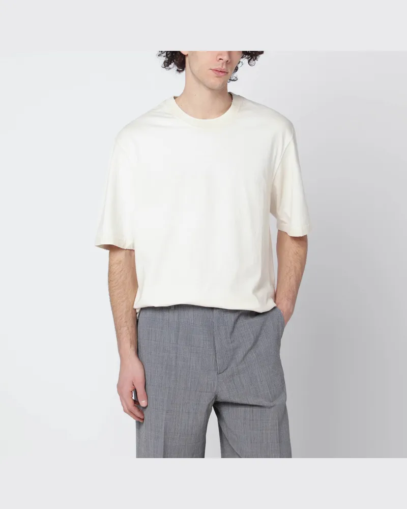 Golden Goose Weißes Vintage-Baumwoll-T-Shirt Star 