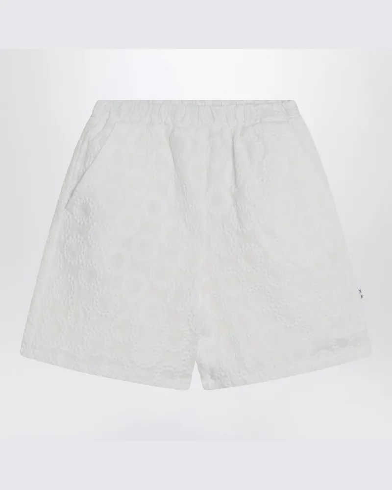 DOUUOD Weiße Baumwollshorts Weiß