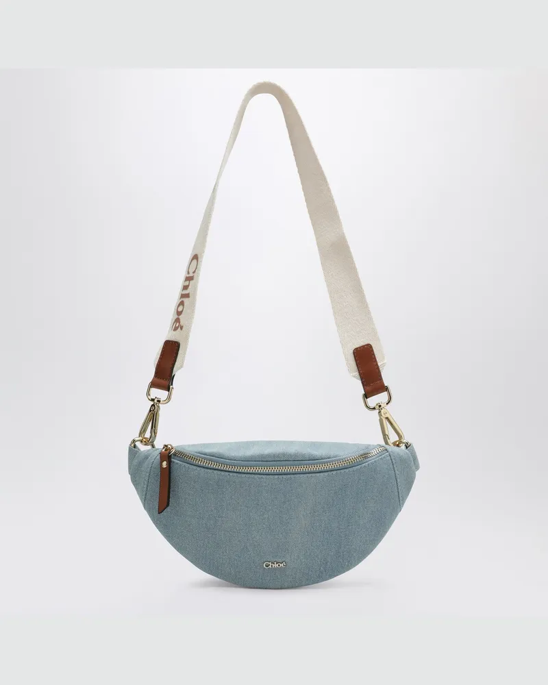 Chloé Blaue Denim-Gürteltasche Blue
