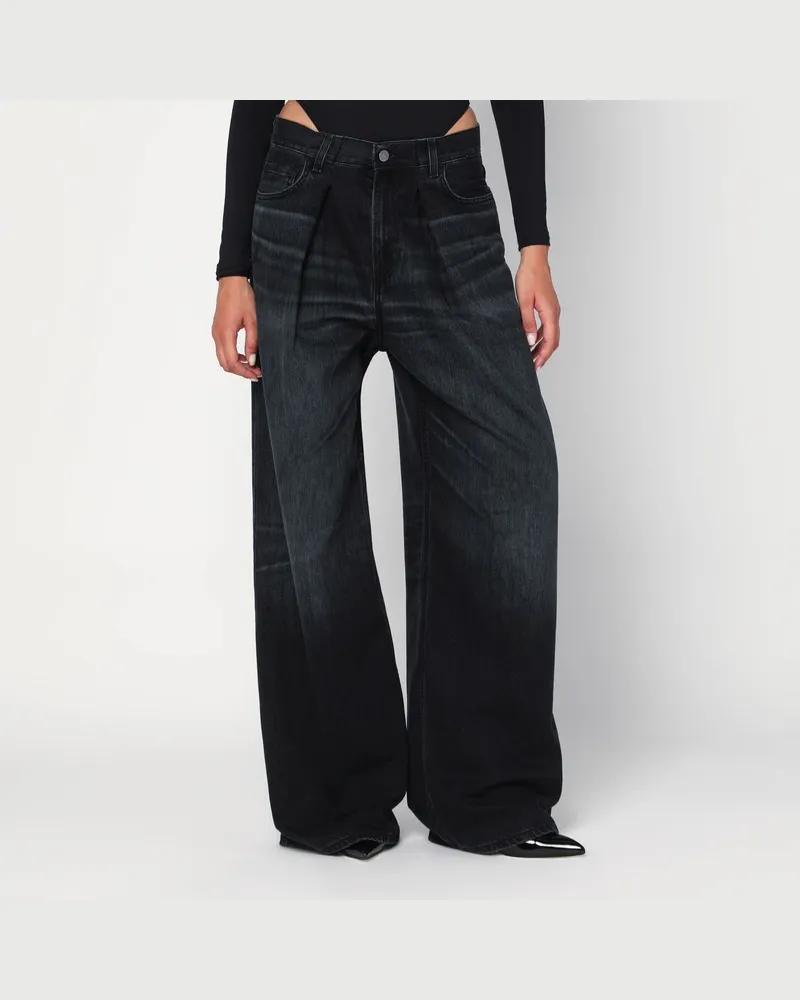 Haikure Weite Candy-Jeans schwarz aus Denim Schwarz