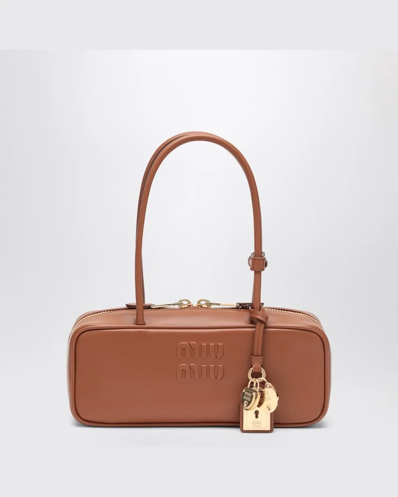 Miu Miu Beau Tasche klein in Cognacfarbe Braun