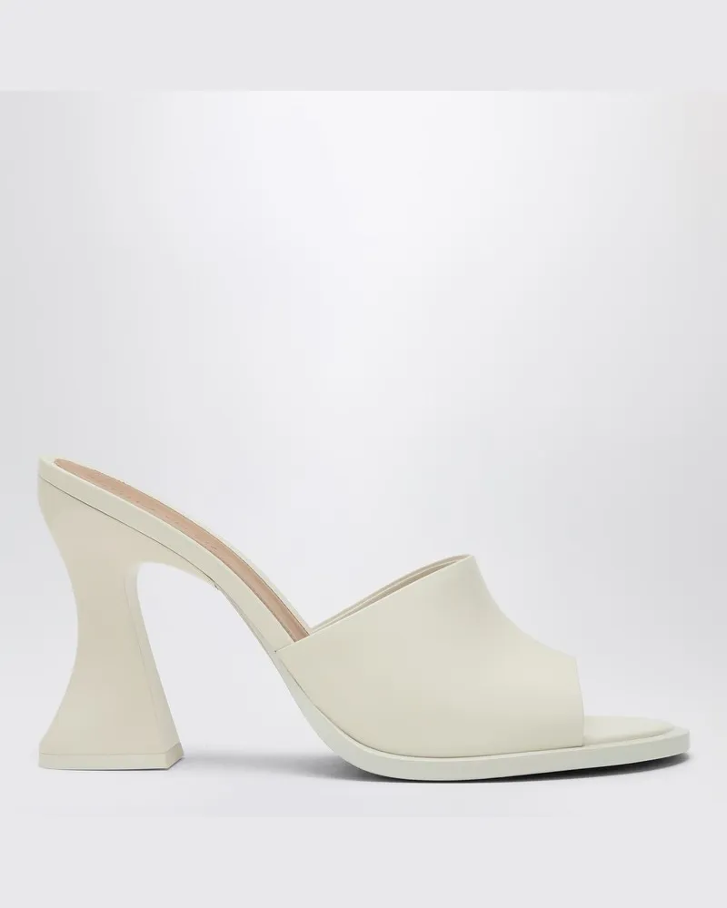 Bottega Veneta Weißer Mule Cha-Cha aus Leder Weiß