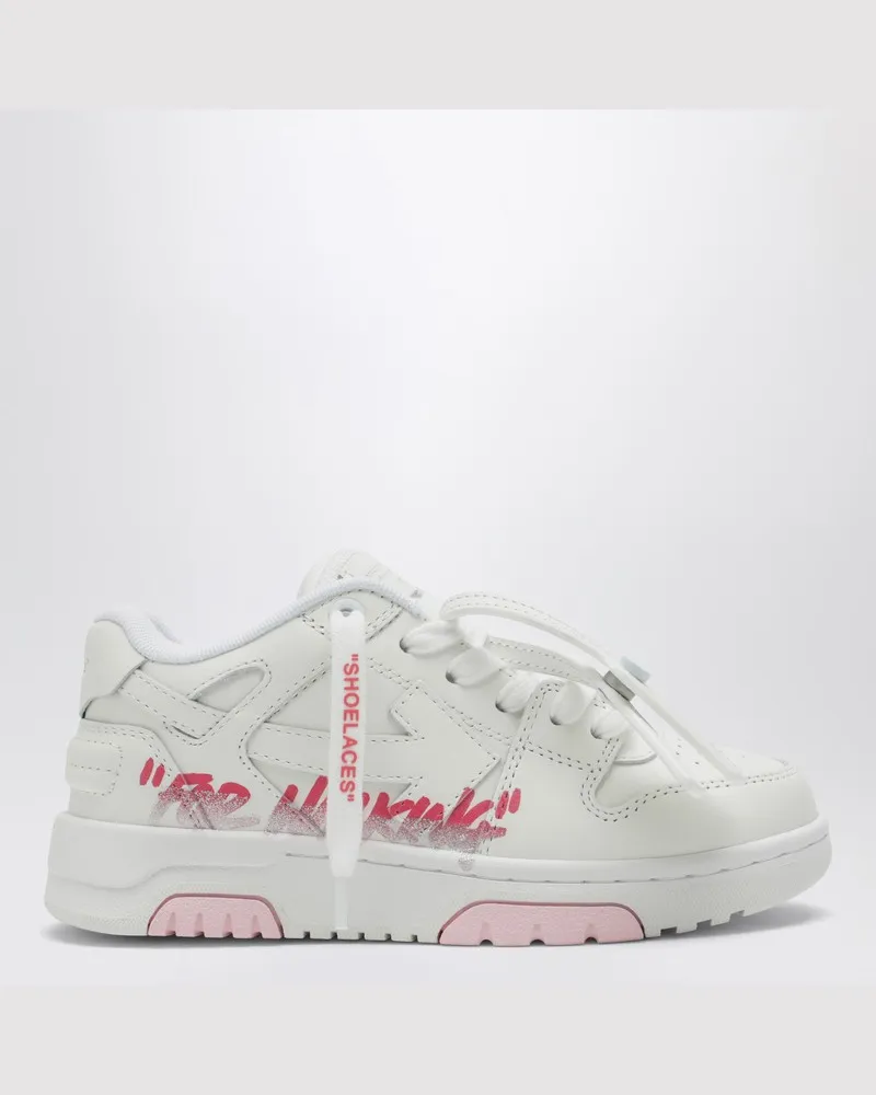 OFF-WHITE Weiße/rosa Out Of Office Sneakers mit For Walking-Schriftzug Weiß