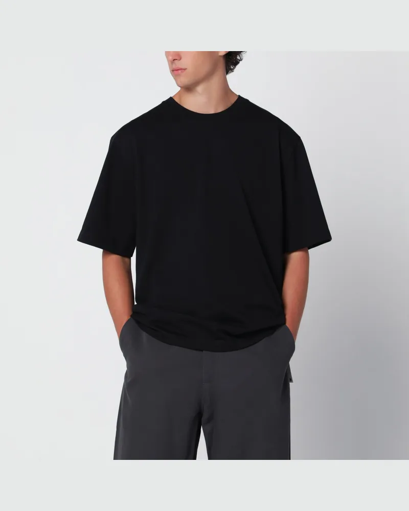 Studio Nicholson Lay T-Shirt schwarz Boxy Fit Black