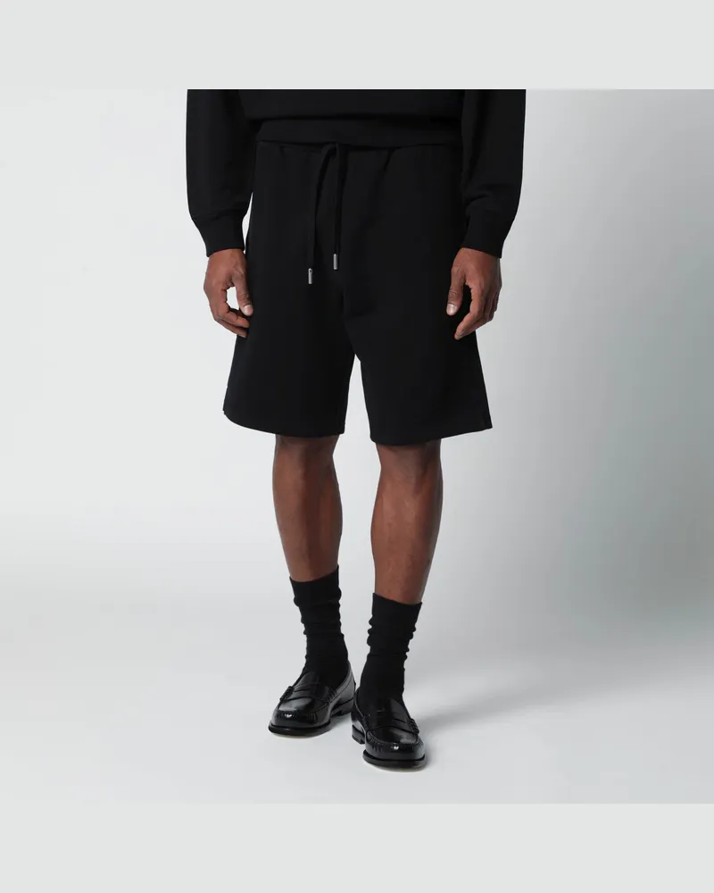 AMI Paris Ami De Coeur Bermudashorts in Schwarz Black