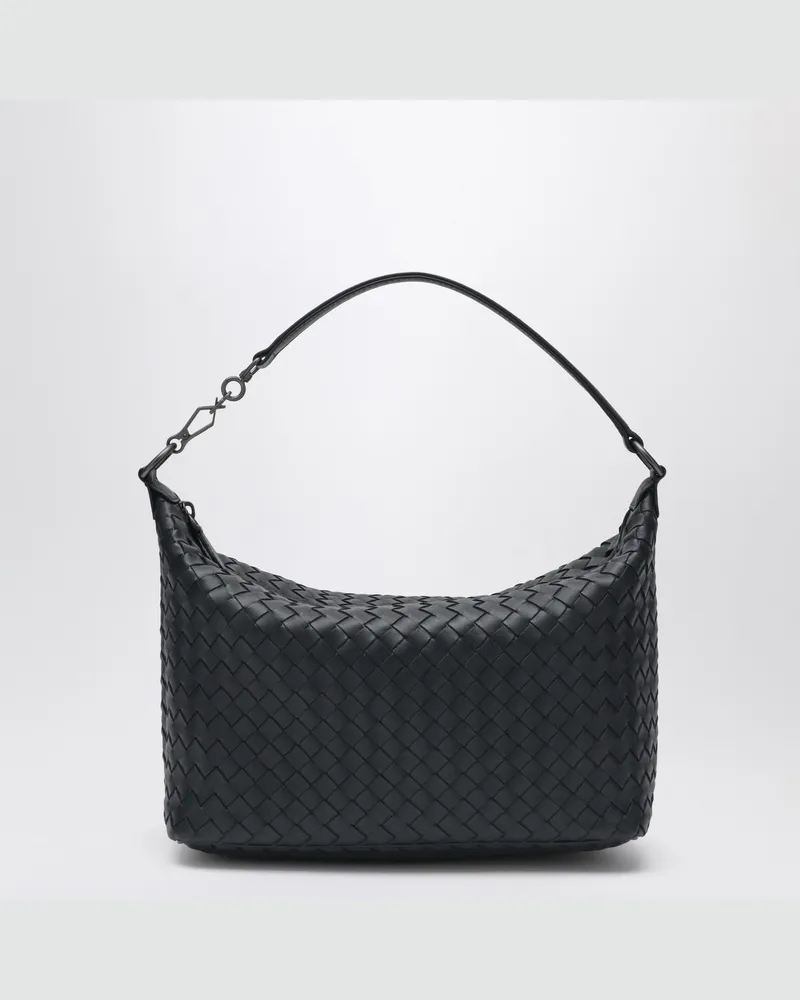 Bottega Veneta Schwarze Tasche aus Intrecciato-Leder Black
