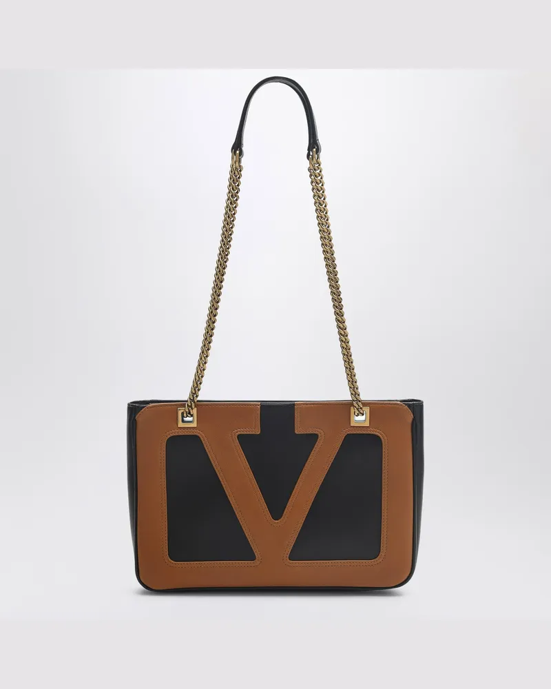 Valentino Garavani Kleine Tasche Viva Superstar schwarz/braun Black