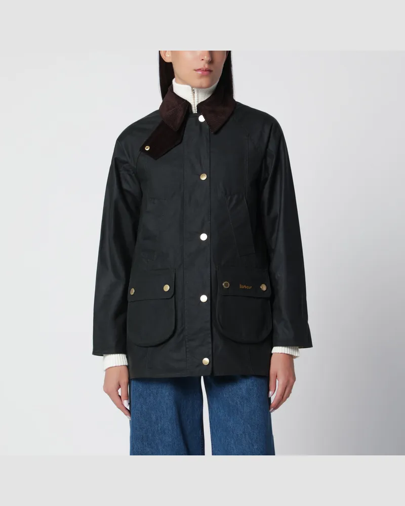 Barbour Gewachste Modern Beadnell Jacke in Salbeigrün Green
