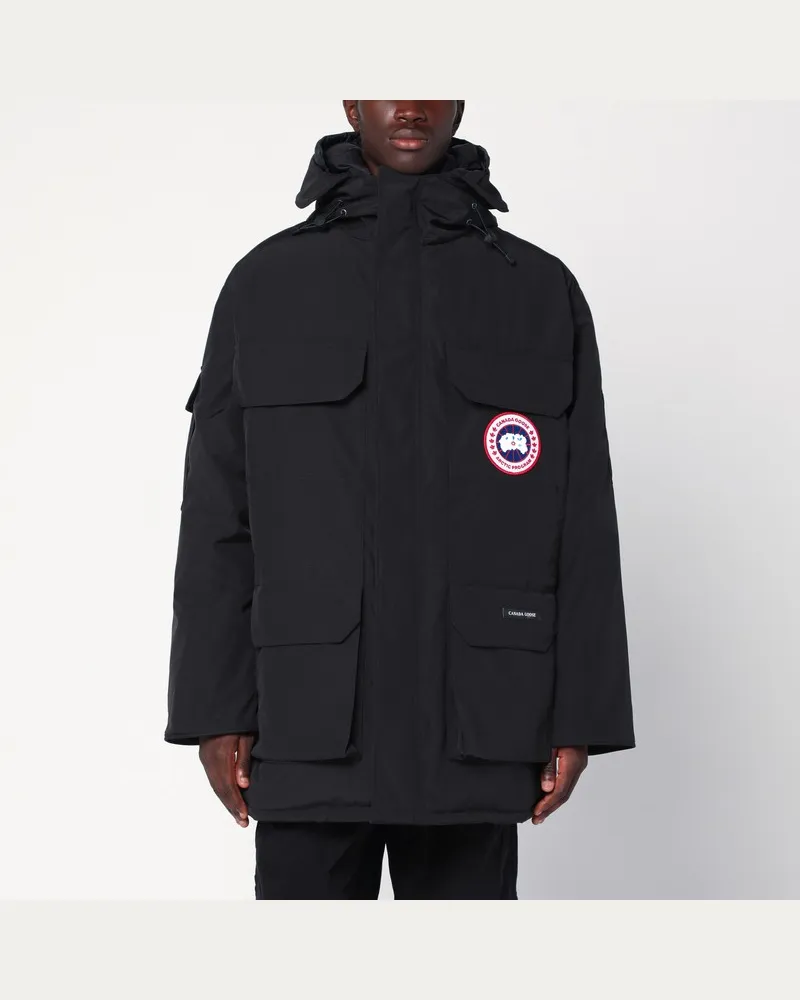 Canada Goose Expeditionsparka aus schwarzem Nylon Schwarz