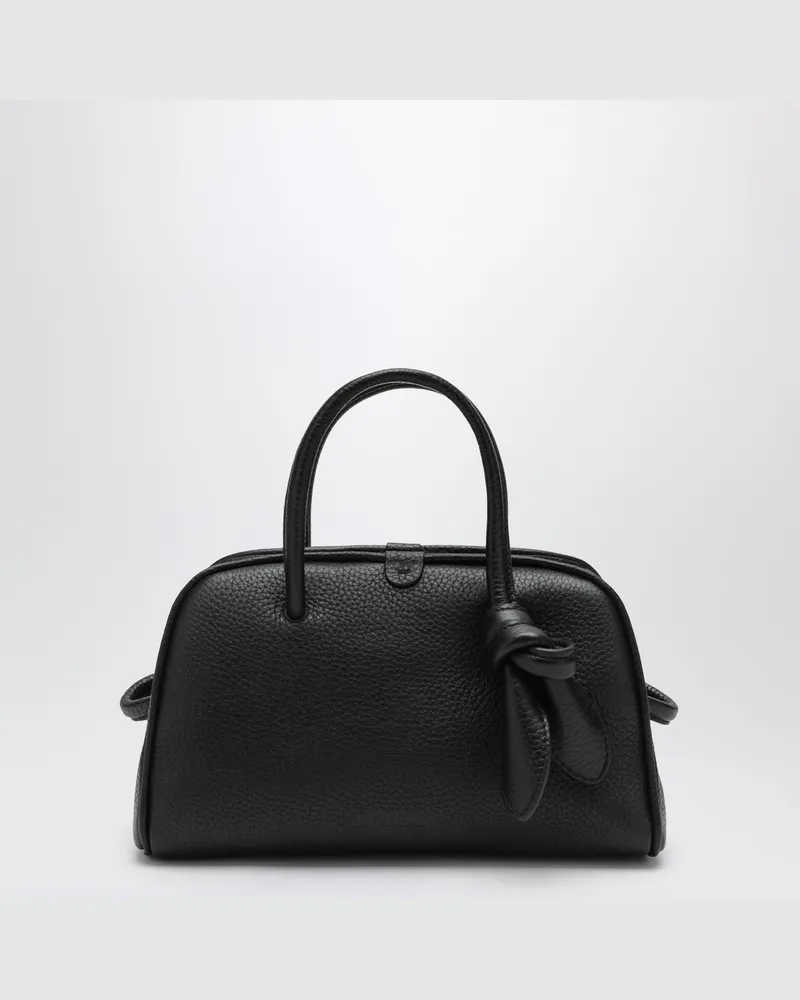 Jacquemus Schwarze Leder Turismo kleine Tasche Black