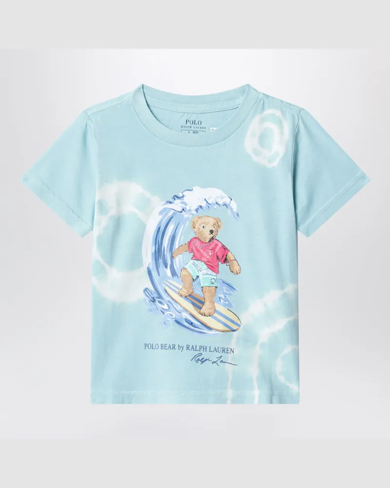 Ralph Lauren Polo Bear T-Shirt aus Baumwolle in Tie-Dye-Optik Green