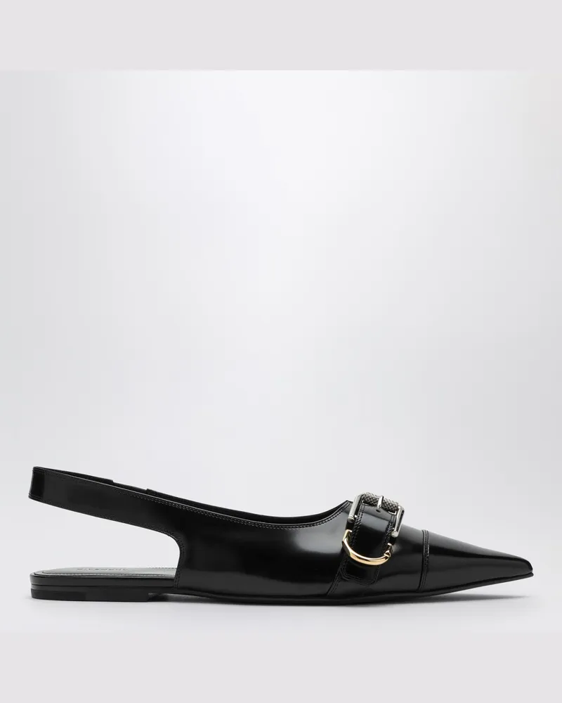 Givenchy Schwarzer Slingback Voyou aus Leder 