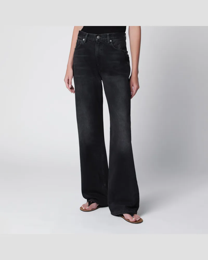 Haikure Korea Jeans in Vintage Black Denim Black