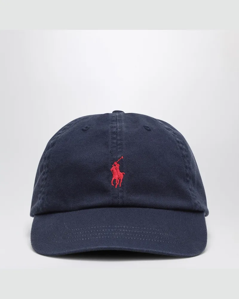 Ralph Lauren Marineblaue Baseballkappe mit Logo 