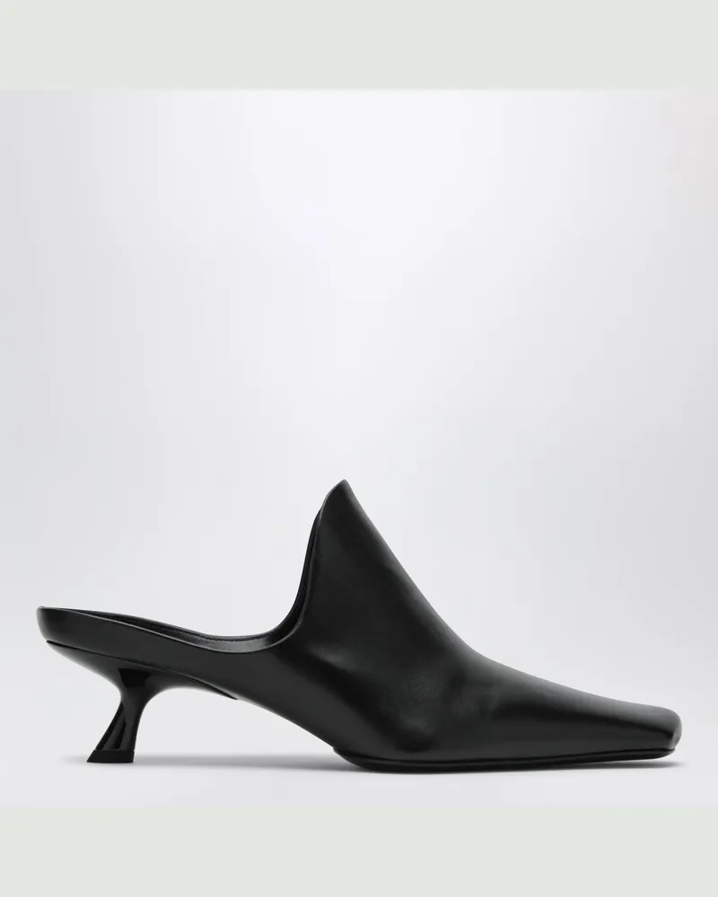 Loewe Emily lambskin leather mules in black Black