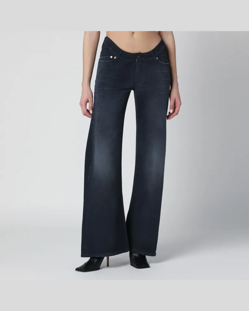 Balenciaga Navyblaue Jeans mit geschwungener Taille Blue