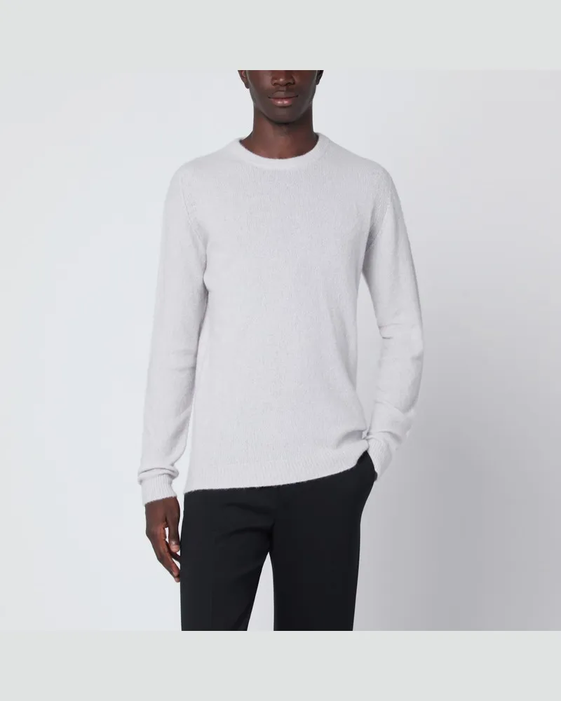 Roberto Collina Eisfarbener Pullover aus Kaschmirmischung Grau