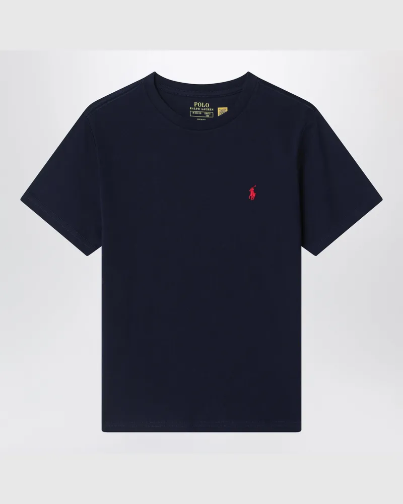 Ralph Lauren Marineblaues T-Shirt aus Baumwolle Blue