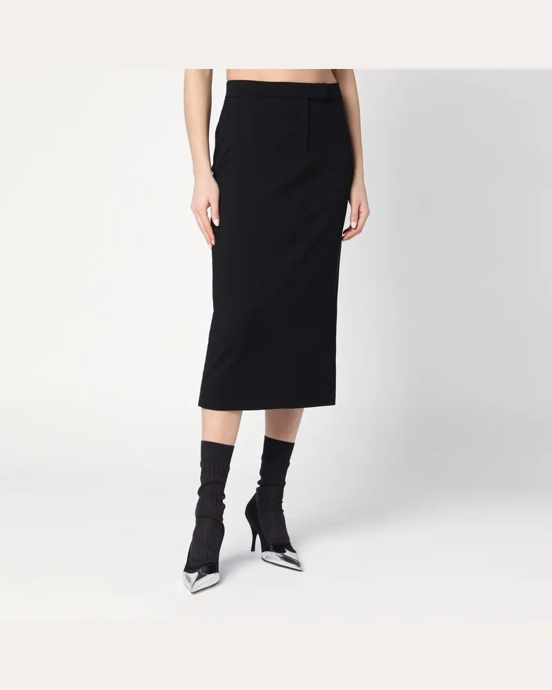 Calvin Klein Schwarzer Bleistiftrock Schwarz