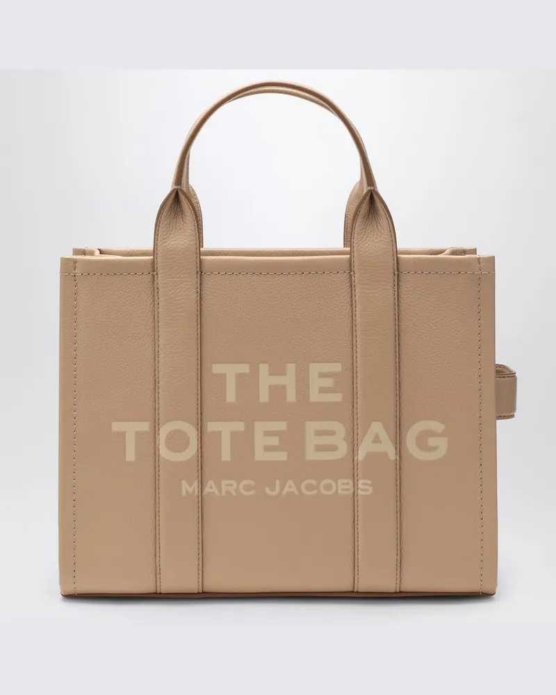 Marc Jacobs The Medium Tote Bag Camel in Leder Beige