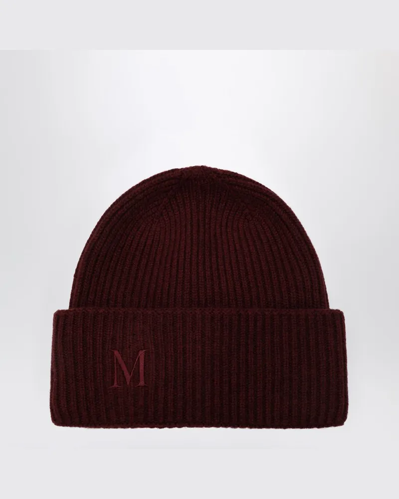 Max Mara Kaschmirmütze in Himbeere Braun
