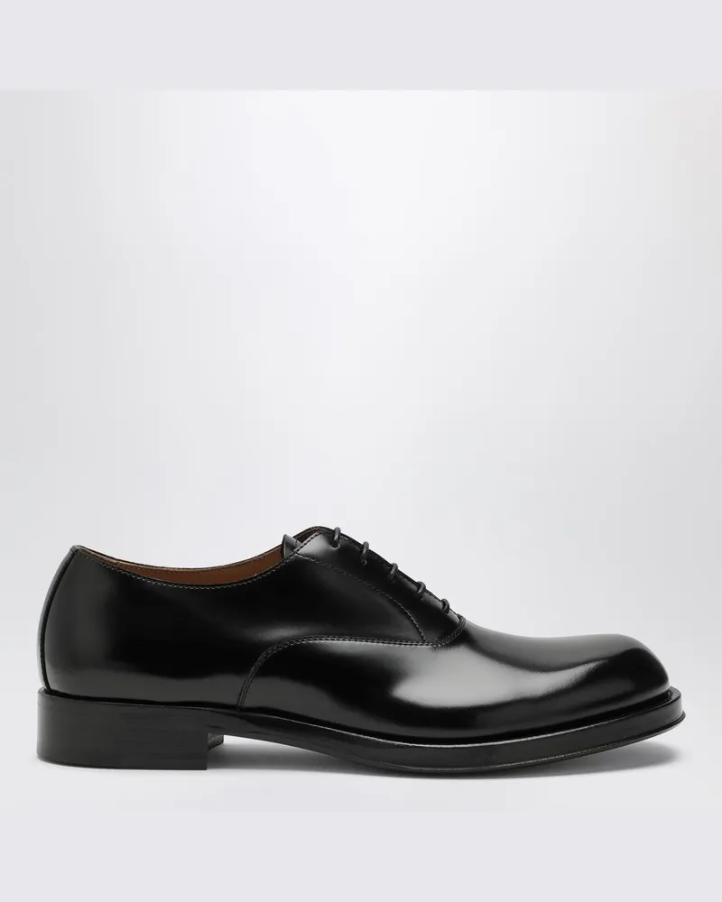 Dries van Noten Schwarze Schnürschuhe aus Leder Schwarz