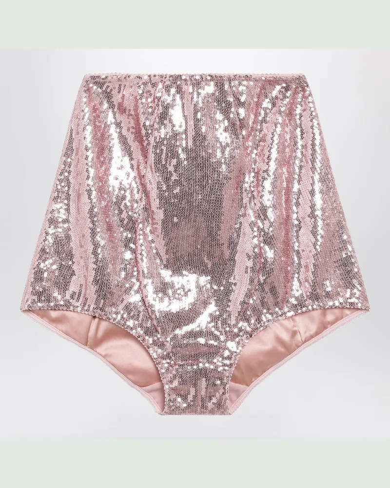 Dolce & Gabbana Rosa Culotte mit Mikropailletten Pink