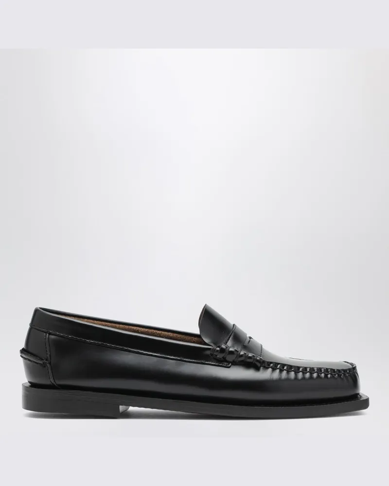 Sebago Schwarze Madison Mokassins aus Leder Schwarz