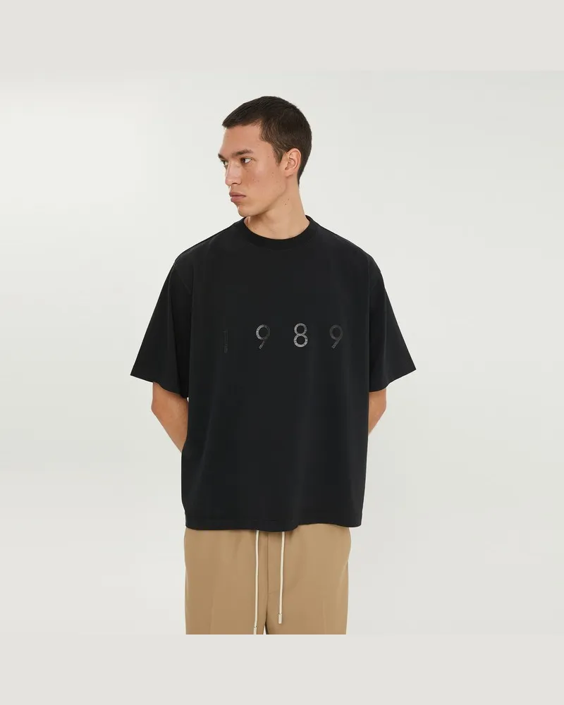 1989 STUDIO 1989 Logo's/s T-Shirt Schwarz Schwarz