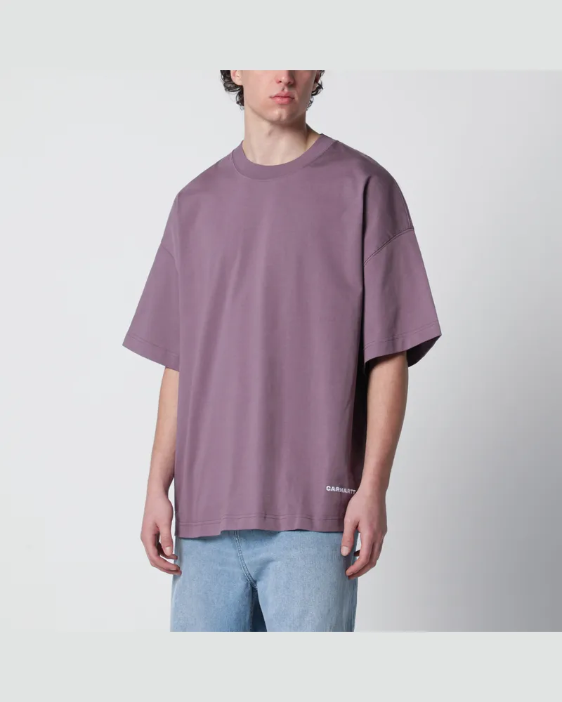 Carhartt WIP S/S Link Script T-Shirt Phlox/White Purple