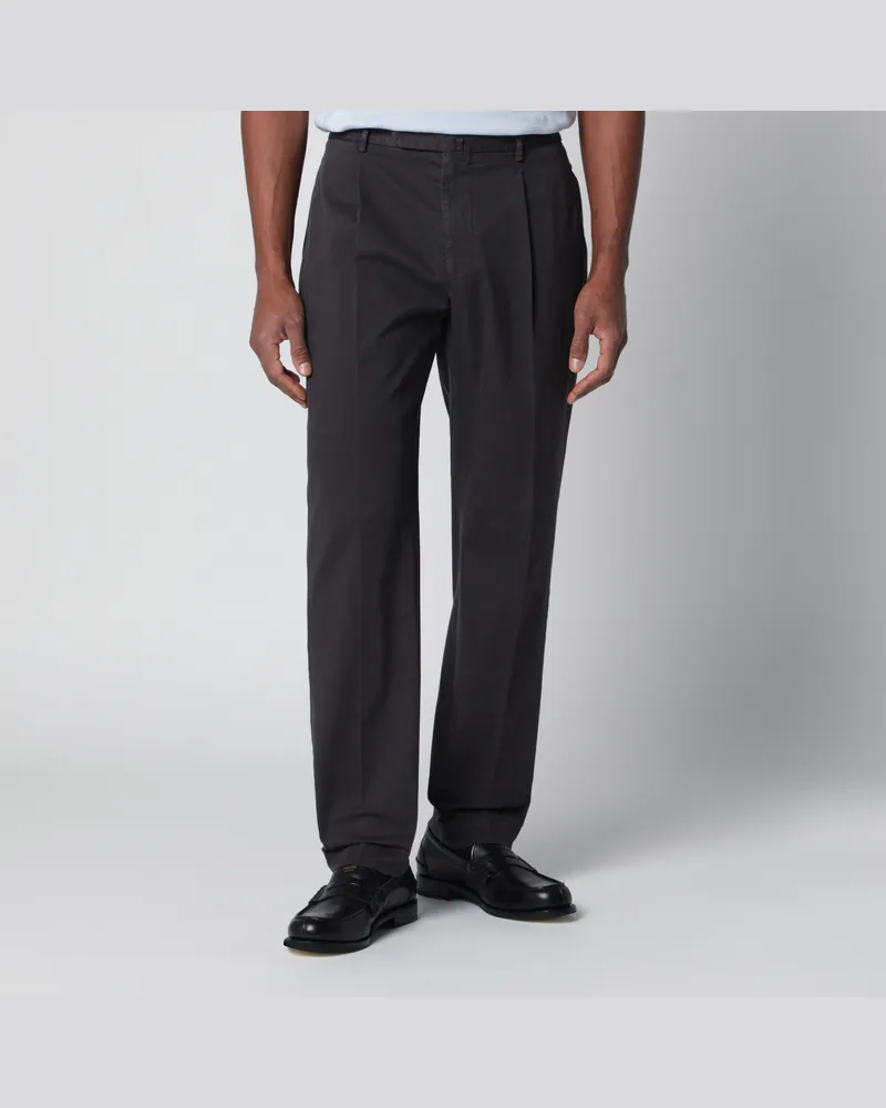 Biagio Santaniello Schwarze Baumwollhose Black