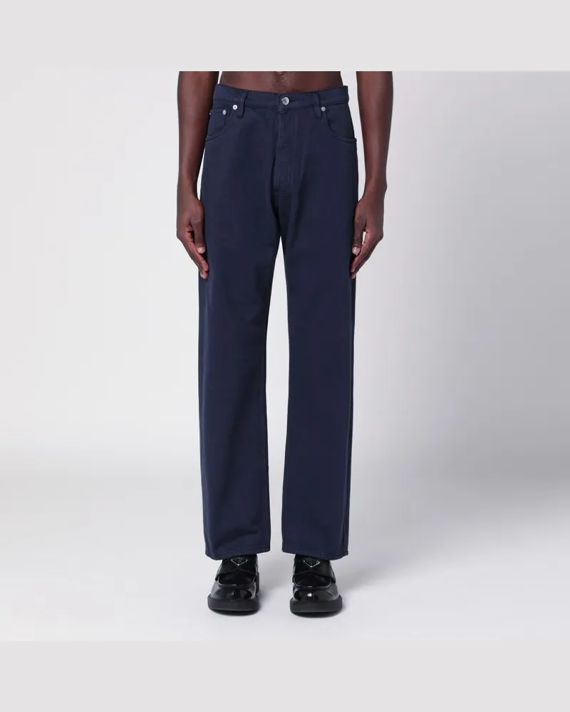 Prada Gerade blaue Jeans Blau