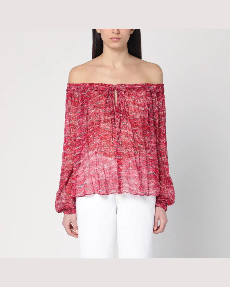 Isabel Marant Top Vutti rot mit Druck Red