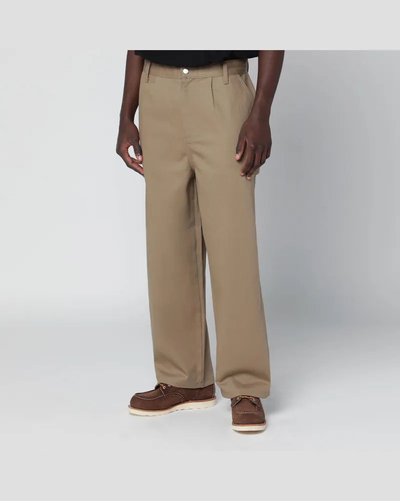 Carhartt WIP Holden Hose in Beige Leather Brown
