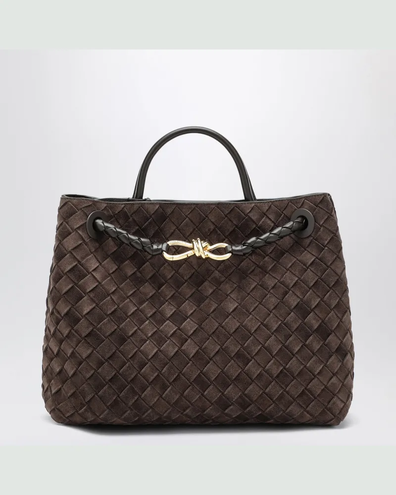 Bottega Veneta Andiamo braune Wildledertasche Brown