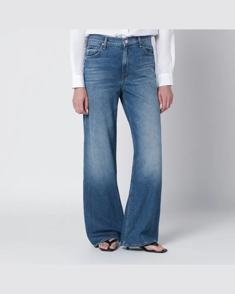 Mother Hit Shuffle weit geschnittene Jeans in verwaschenem Blau Blue
