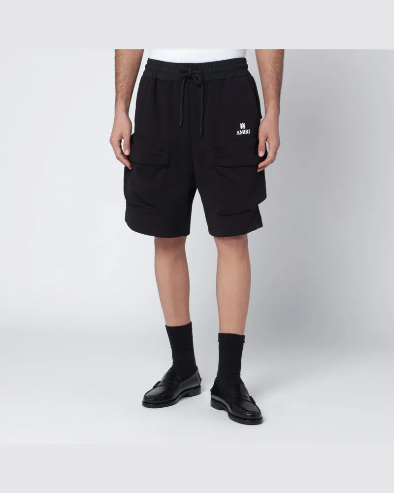 Amiri Schwarze Cargoshorts aus Baumwollmix Schwarz