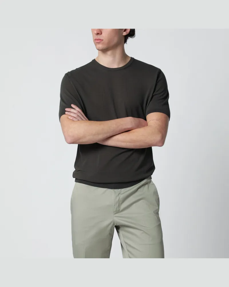 Roberto Collina Brauner Baumwollpullover Brown