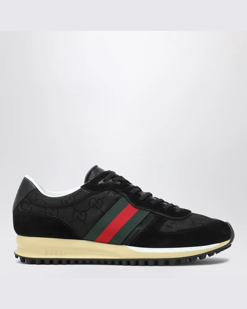 Gucci Sneaker Re-Motion aus schwarzem GG-Stoff Schwarz