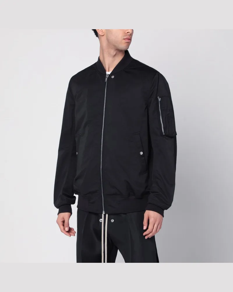 DRKSHDW by Rick Owens Schwarzer Bomber mit Reißverschluss Schwarz