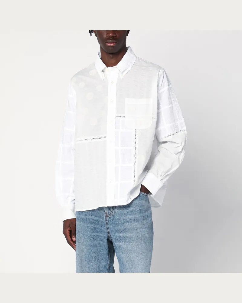 Brain Dead Weißes Hemd Brooks Brothers X Weiß