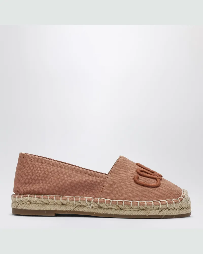 Chloé Rosa Espadrilles mit Logo-Stickerei Beige
