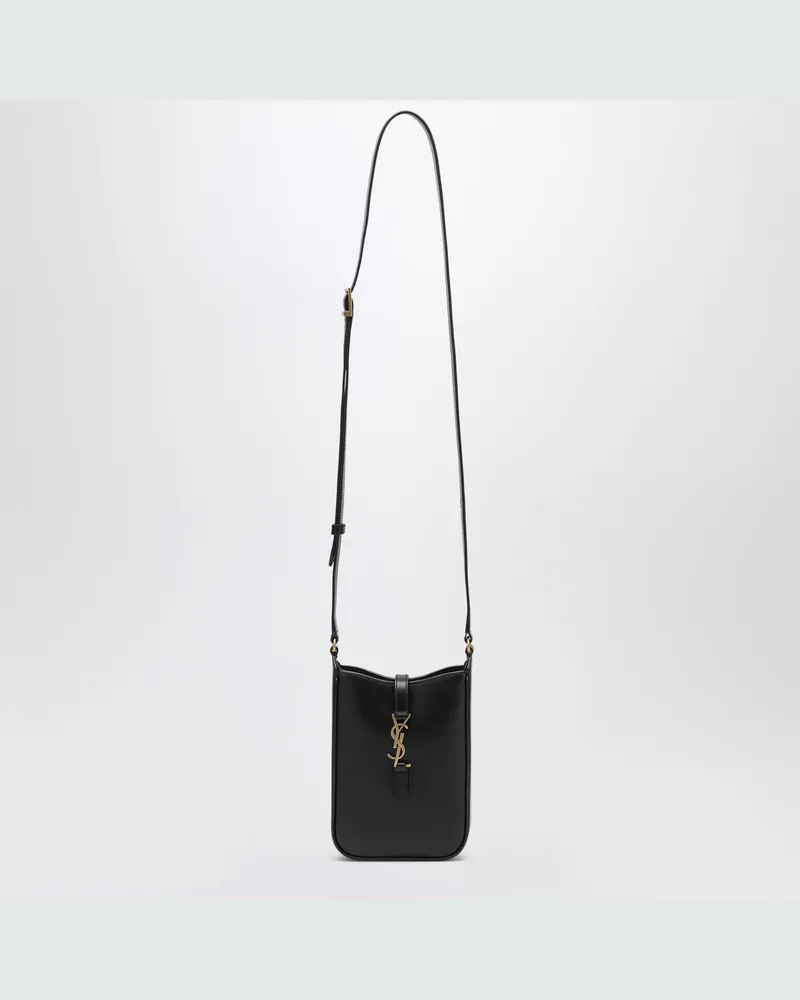 Saint Laurent Schwarze Leder 5 bis 7 Mini-Tasche 