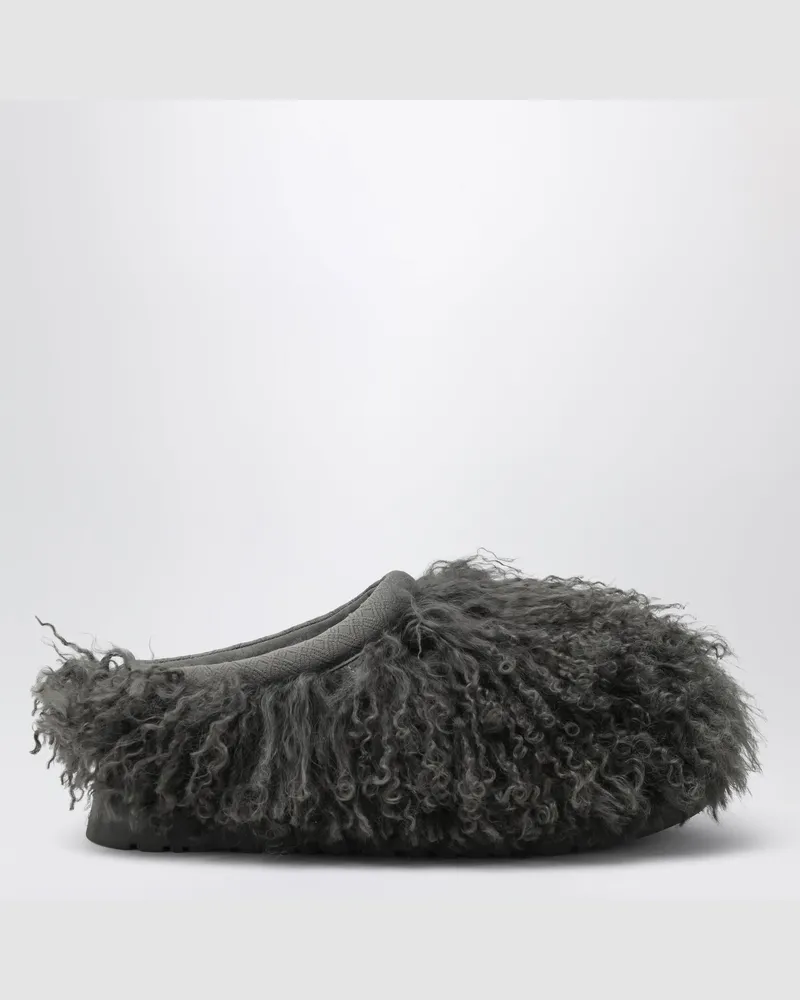 UGG Graue Tazz Fluff Momma Hausschuhe aus Shearling Grey