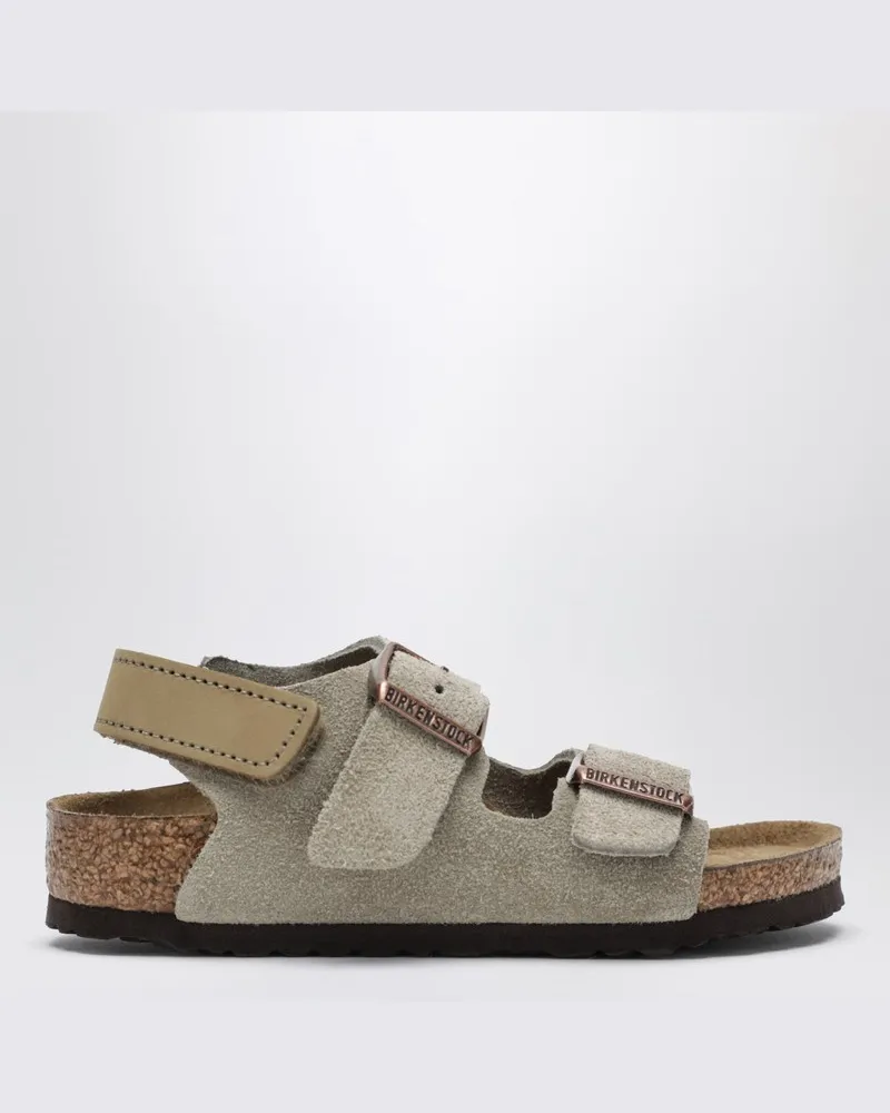 Birkenstock Milano taupefarbene Wildleder-Sandale Beige