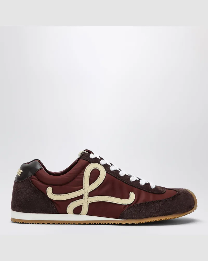 Loewe Sneaker Ballet Runner 2.0 aus Nylon und Wildleder Red