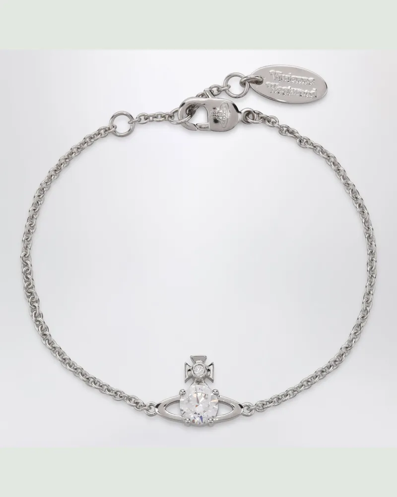 Vivienne Westwood Armband mit Orb-Logo und Kristall Metal